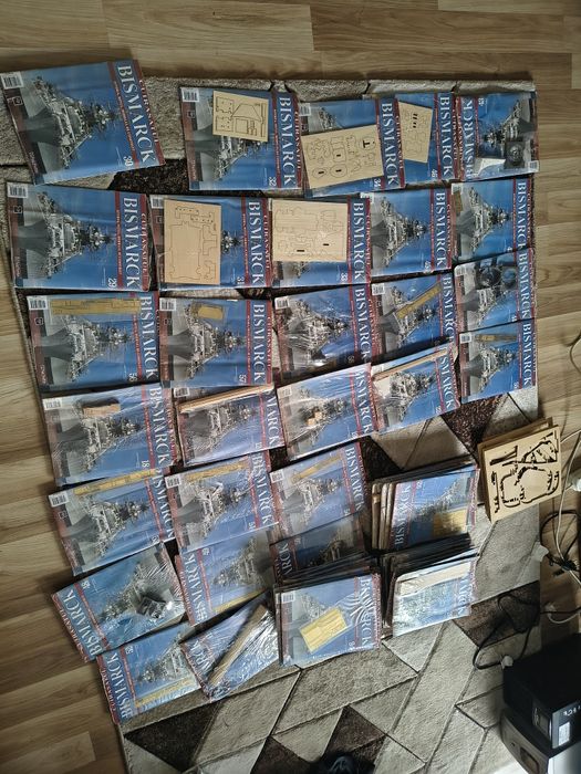 Colecție macheta bismarck fascicule sigilate și scheletul inceput