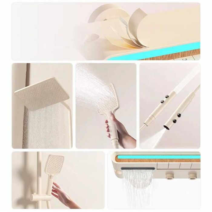 Модерен душ с дисплей и LED подсветка серия Scandinavian D33