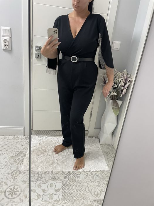 Черен стилен гащеризон