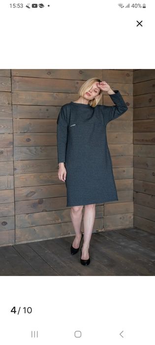 Платье трикотажное  надето 1 раз. Подойдёт на 56-60