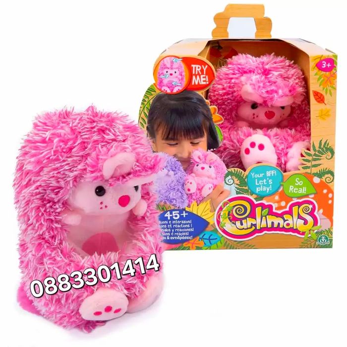 Curlimals Таралеж Заек Язовец Интерактивна плюшена играчка