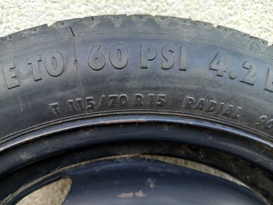 резервна гума патерица Фолксваген Шкода Опел Хонда 4х100 15 или 14ц.