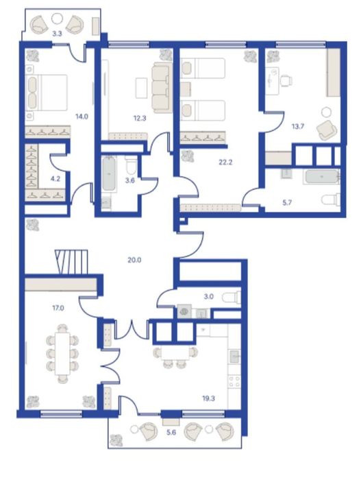 Срочно ! Пентхаус  ЖК "Regnum Plaza" 230 кв.м
