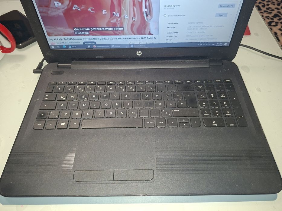 HP 15 cu AMD A10 ( Radeon R5 ), 8 gb ram, display Full HD, Bluetooth, Office 360