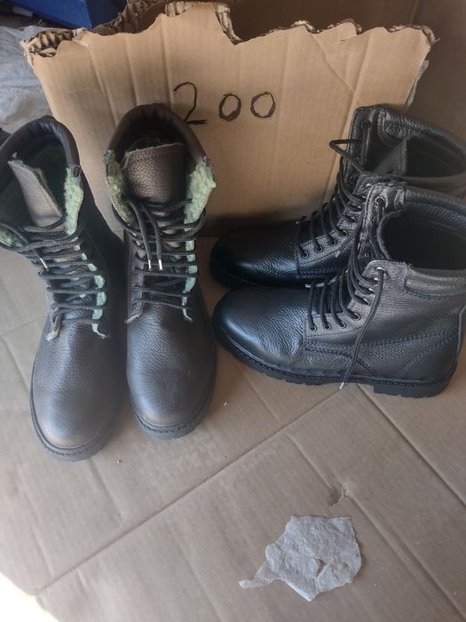 Bocanci militari din piele naturala