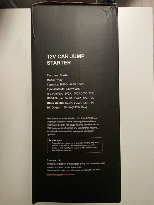 Car Jump Starter Yaber Auto YA60