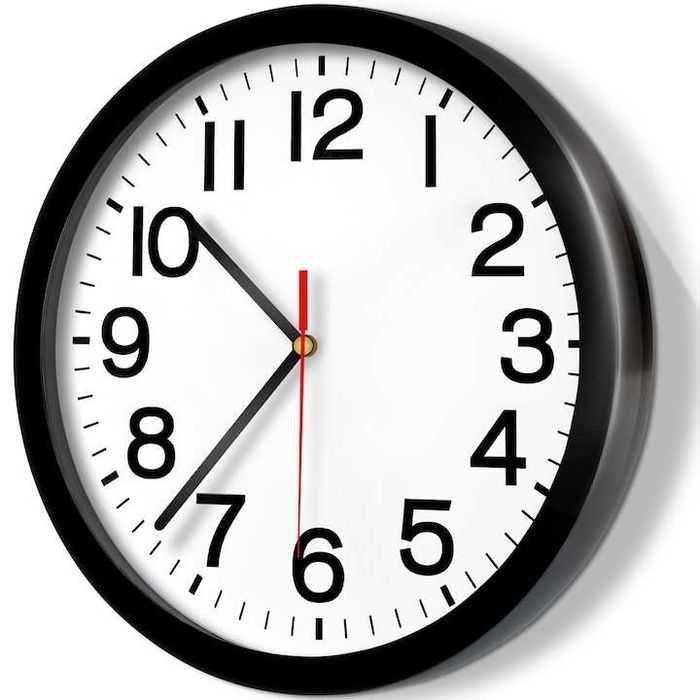 Ceas de perete silentios cu cifre mari,design clasic,25cm,nou