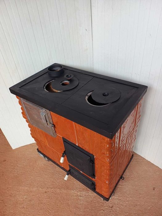 Soba de teracota premontata cu plita tip masa 3 randuri