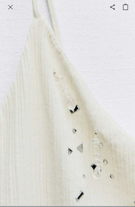 Rochie lejera cu cristale Zara