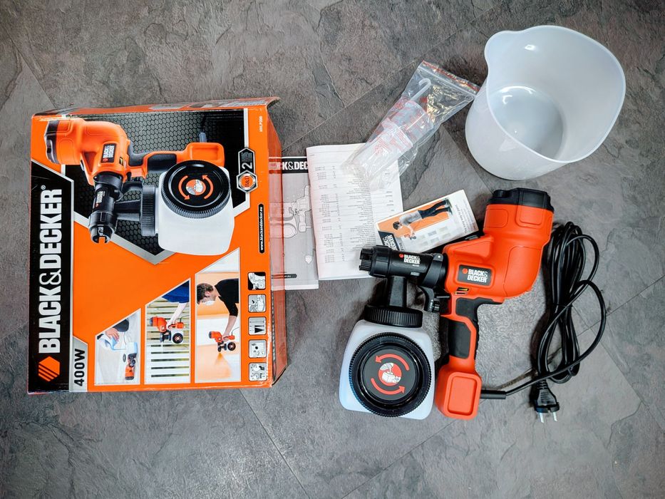 Pistol pentru vopsit BLACK & DECKER HVLP200, 400W, 1200ml