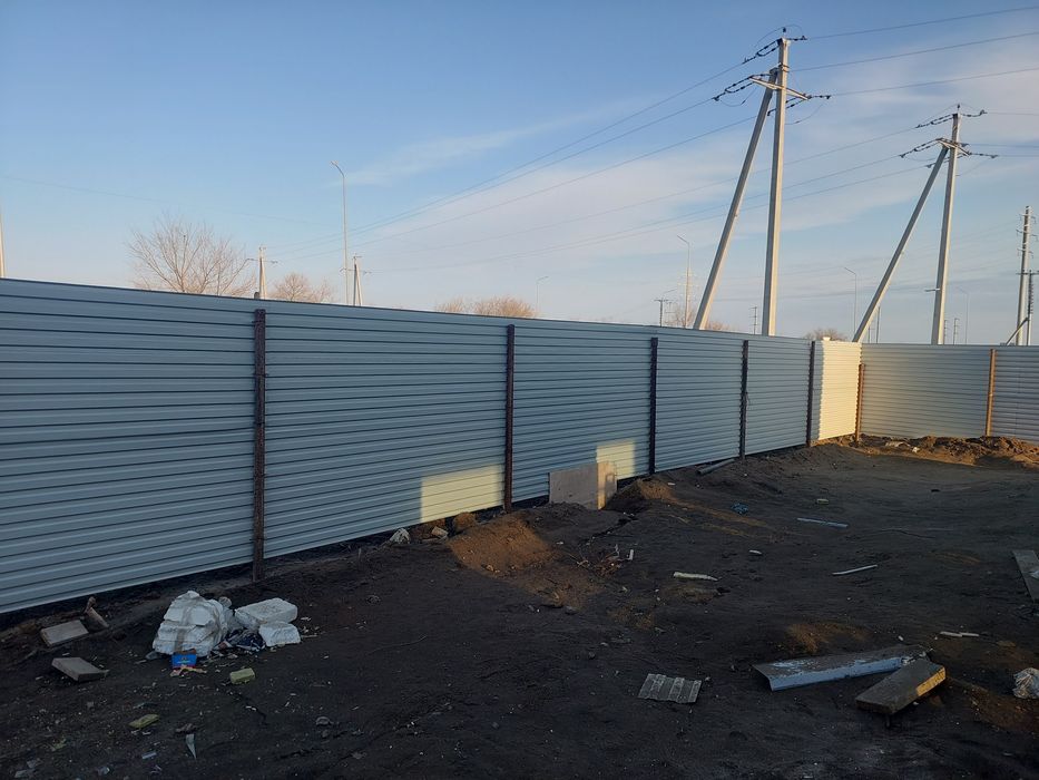 Заборы временные бу