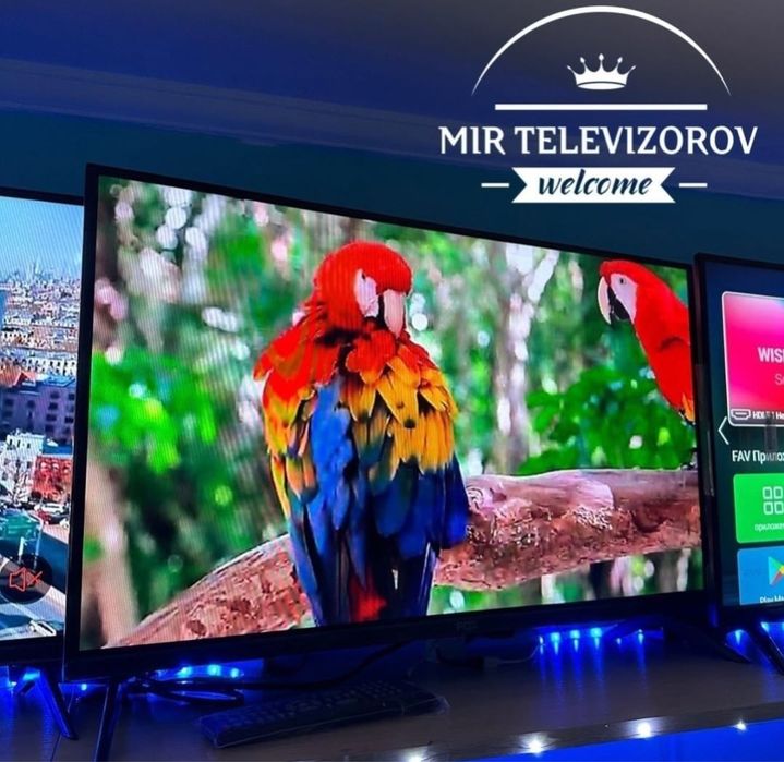 Новый телевизор 61см смарт ютуб wifi