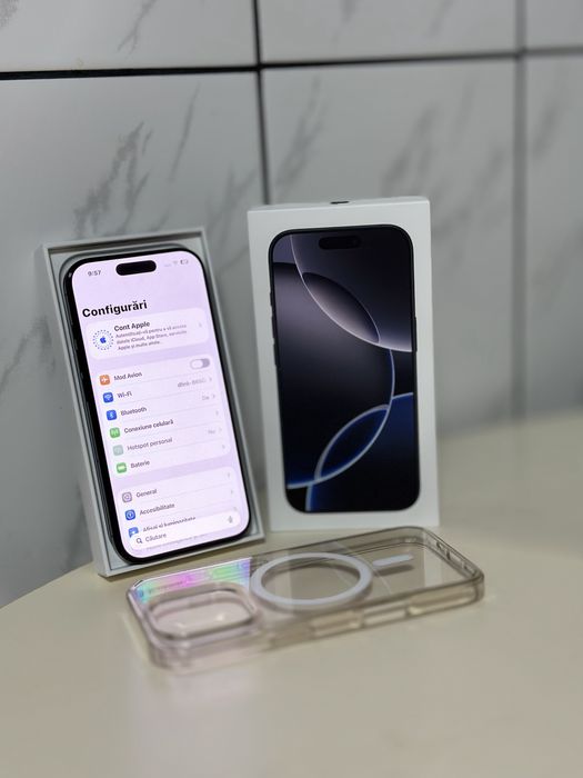 iPhone 16 Pro 128 GB Ca Nou Garantie Activa Titanium Black