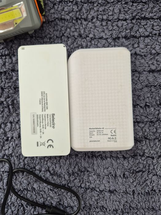 Lanterna led frontala cap + baterie externa powerbank