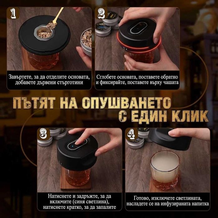 Комплект за опушване с електрически опушвател