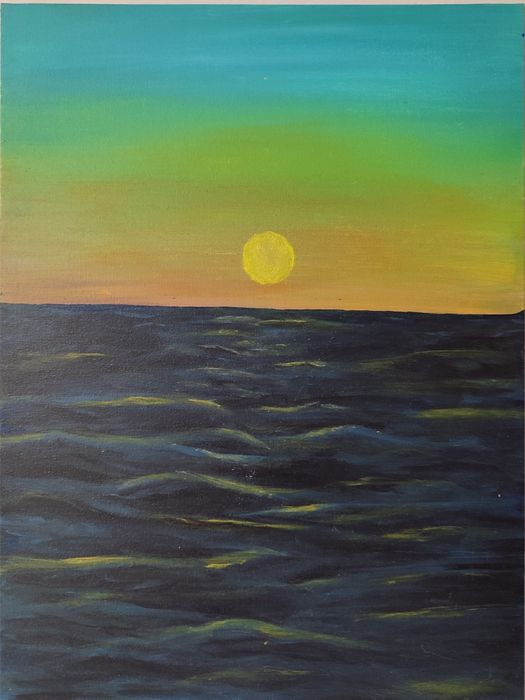 Картина на холсте без подрамника