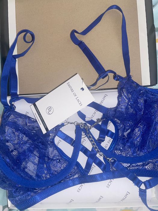 Синьо дамско бельо от Empire of Laces