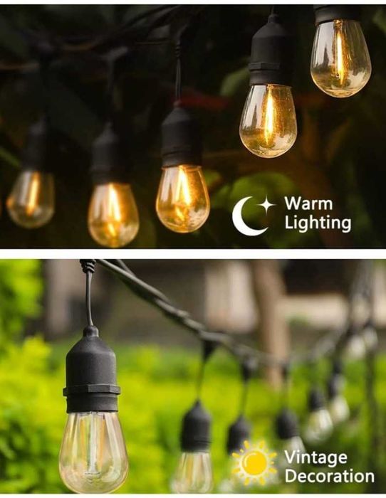 Водоустойчив гирлянд за външно осветление с 10 броя LED крушки