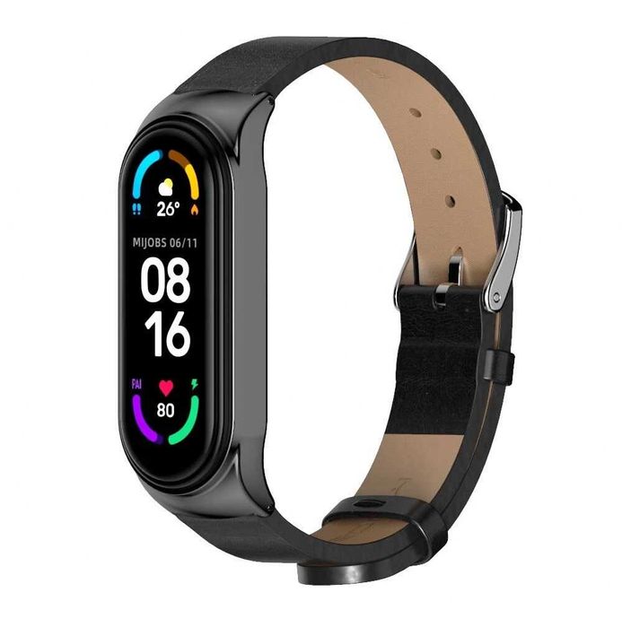 Curea piele bratara Xiaomi Mi Band 3 Mi Band 4 Mi Band 5 Mi Band 6