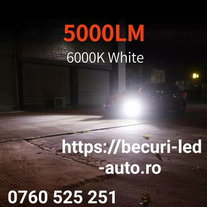 Kit Becuri Led H1,H3,H7,H10,H11,Hb3-9005 Cu Trei Nuanțe De Culori(galb