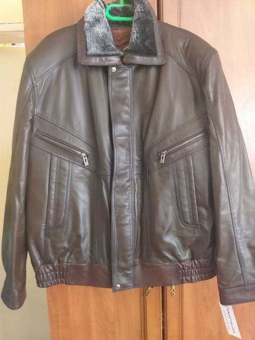 Ново мъжко кожено яке - естествена кожа