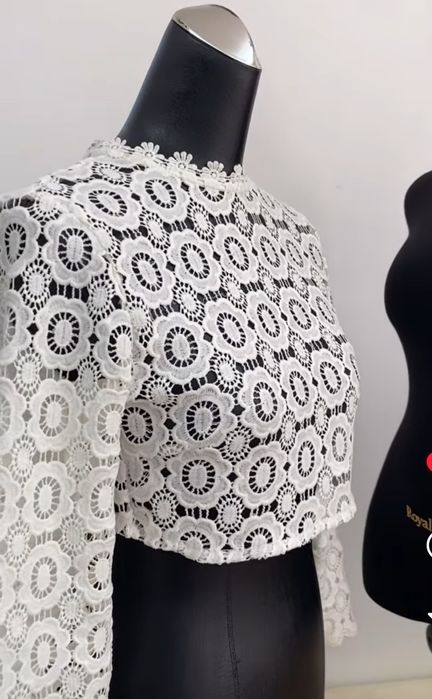 Кружевная кофта на лето