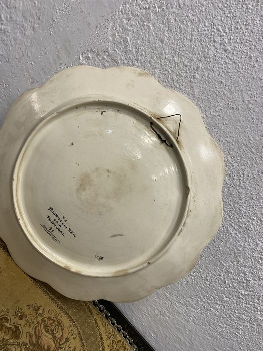 Старо италианско пано за стена от порцелан