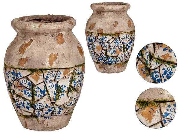 Vază rustică din polirășină 32,5cm