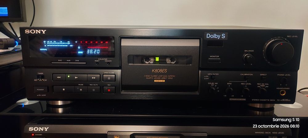 Deck Sony tc k 808 cu  3 capete 3 motoare direct drive