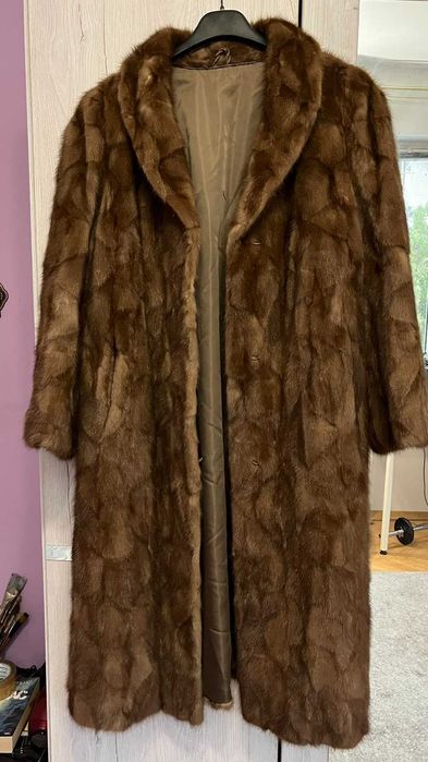 Палто норка визон дълго.