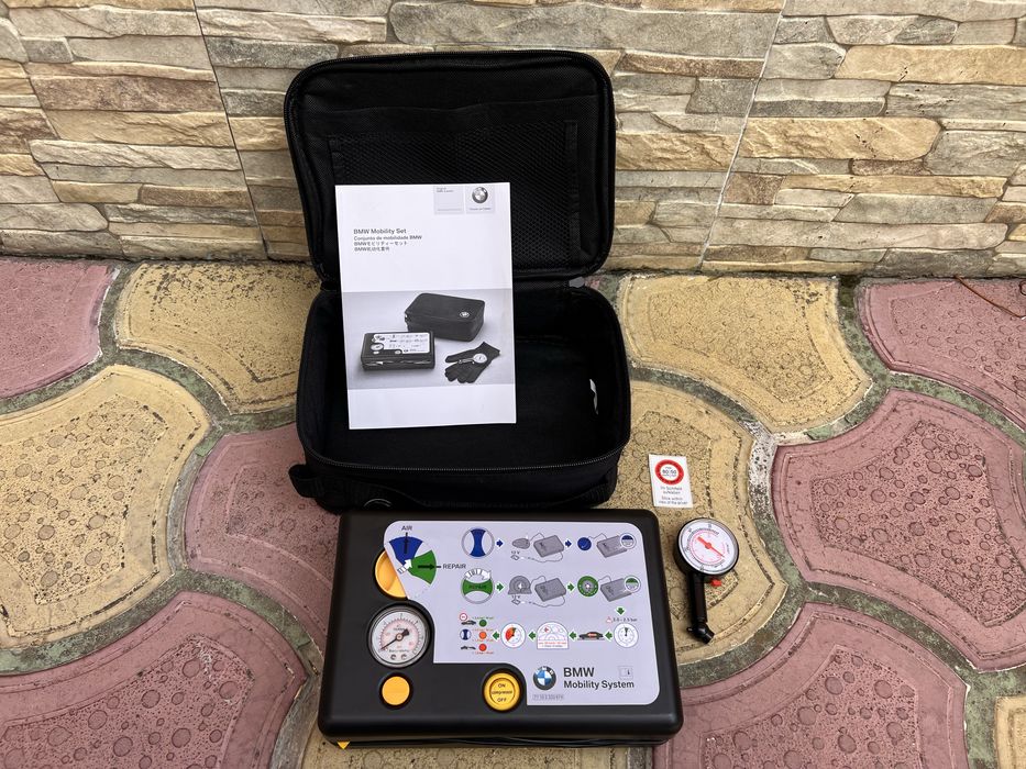 Компресор за надуване на гуми Бмв мощен чисто нов