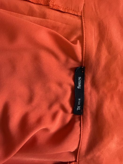 Bluza dama rosie Sinsay tip crop cu nod marime XL