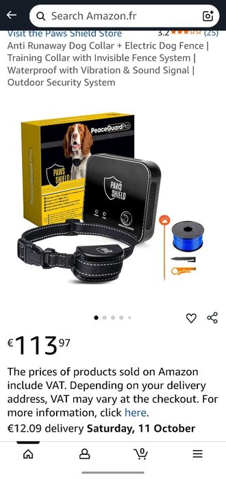 Zgardă Anti-Evadare + Gard Electric Invizibil pentru Câini