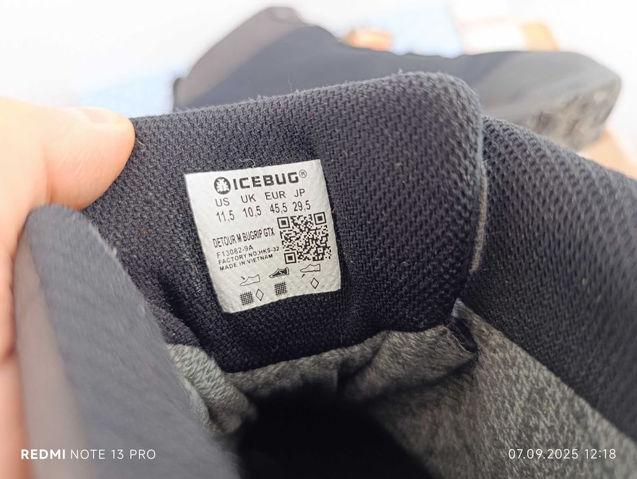 Icebug Detour M BUGrip Gore-Tex''оригинални боти 45.5 номер