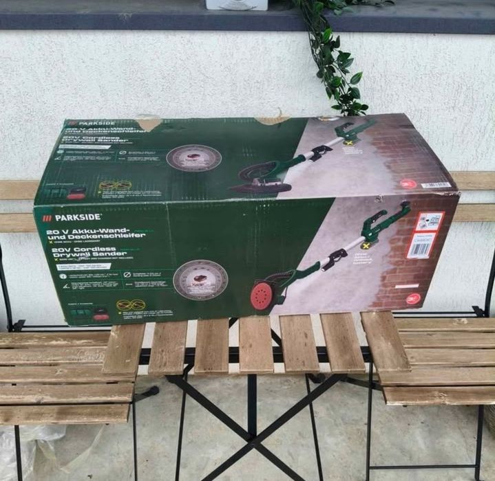 Șlefuitor pereți girafa telescopică parkside pe acumulator curea accesorii