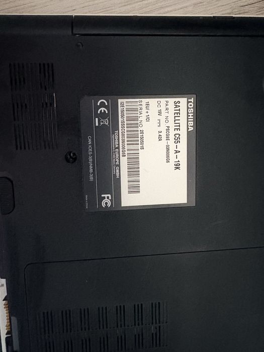Laptop Toshiba intel core 13