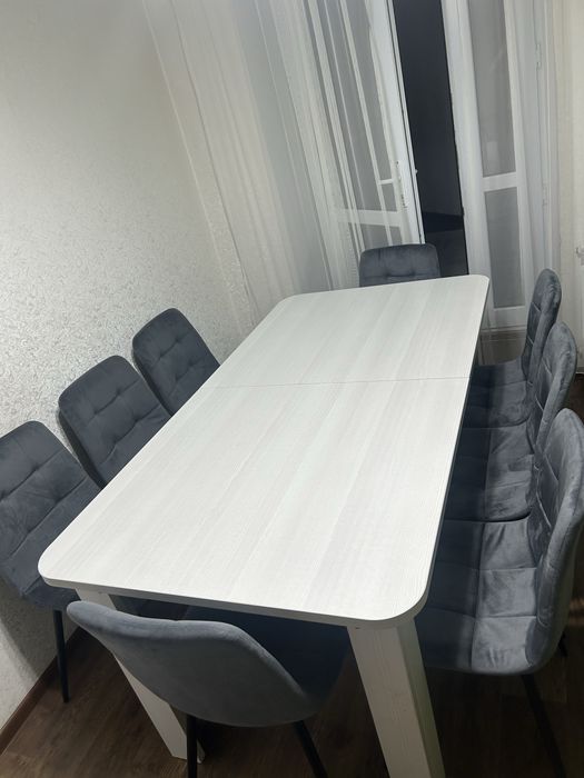 8 стульев 88000 серый