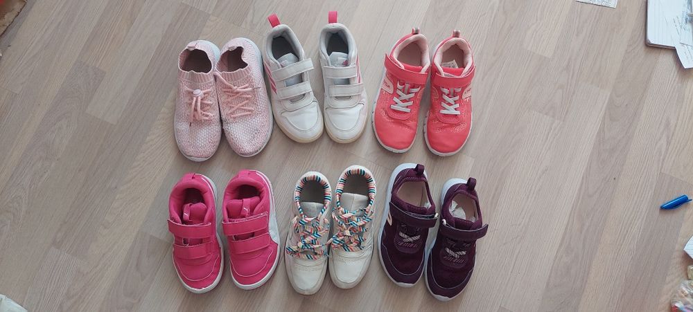 Лот Adidas Puma, Reebok, Kappa, Декатлон маратонки номера 30, 31, 32