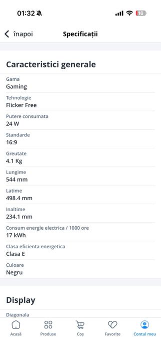 Monitor Gaming 24” Samsung Odyssey G3 144Hz