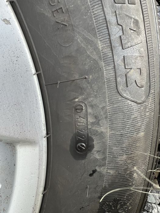 Jante + Anvelope 225/65R17 de iarnă in stare bună Dot 2022