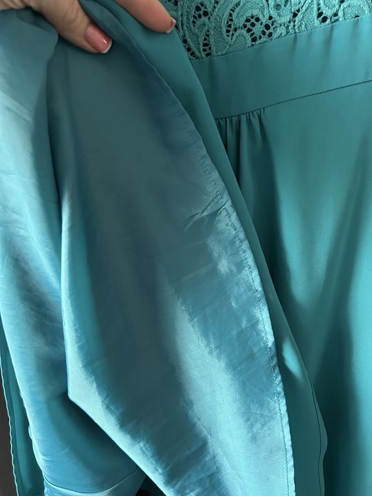 Rochie eleganta dama verde turqoise