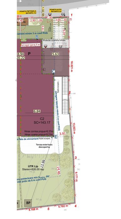 Casa Cuplata cu 410mp teren, 161mp util, la 3km de Pta Unirii, amplasament Sudic si panorama