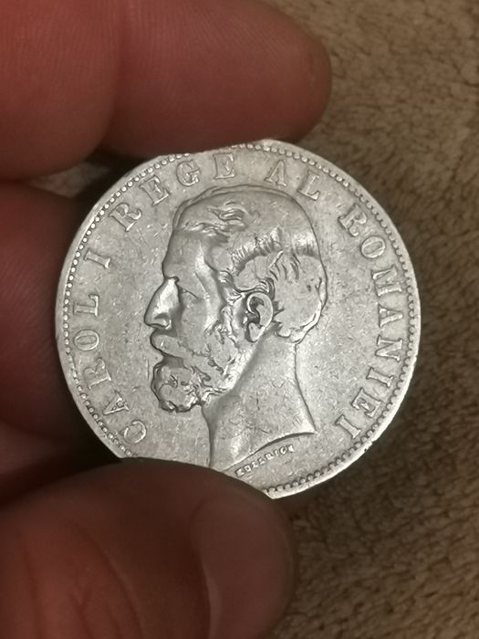 Lot 2 monede de 5 lei 1885 plus una din aur rara plus un ceas aur