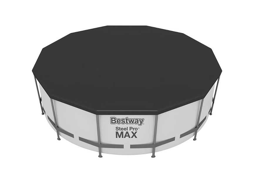 Piscina Bestway Steel Pro Max, 457x122cm, 16.000 litri, cu pompa de filtrare, scara si prelata.+  SIGILATA