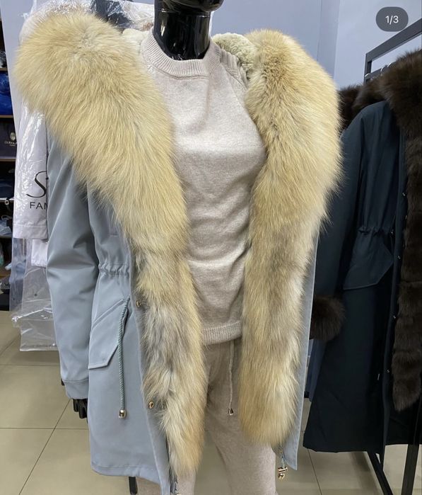 Парка с натуральным мехом