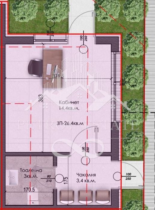 Продава се Офис в Велинград - 26 кв.м за 1295 €/кв.м - Снимка #1