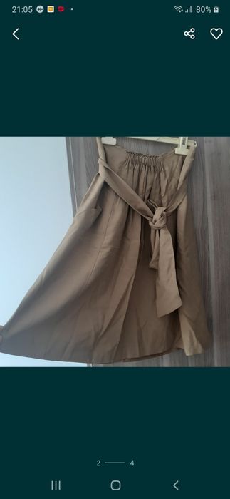 Fusta plasată midi