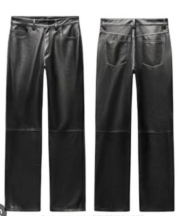 Панталон Zara, естествена кожа. Размер М