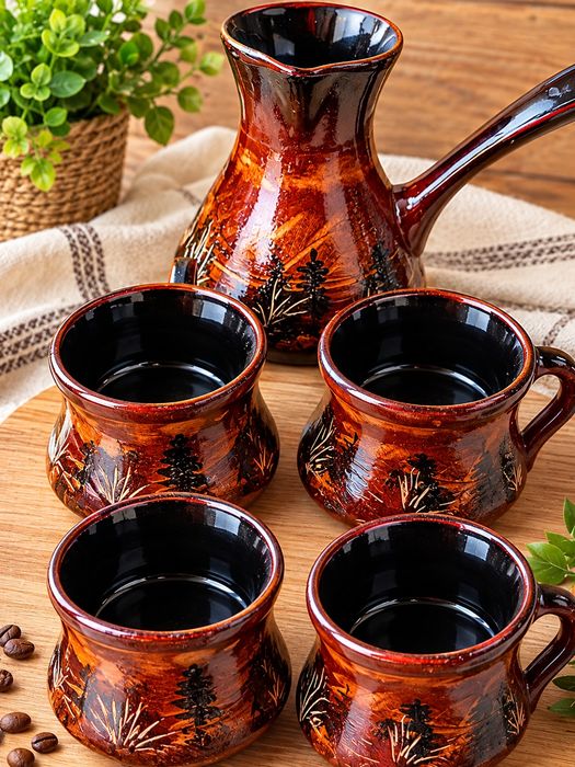 Керамический кофейный сервиз