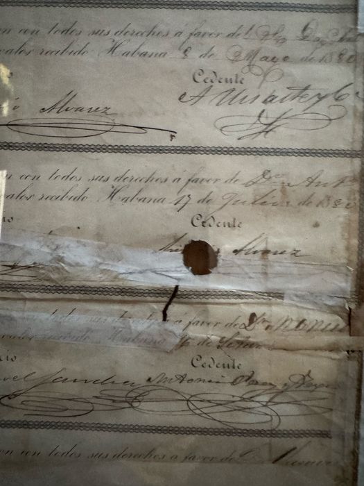 Acțiune Ferrocarril Urbano y Ómnibus de La Habana – 500 pesos, 1876